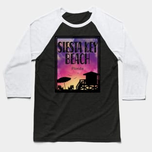 Siesta Key at Sunset Baseball T-Shirt